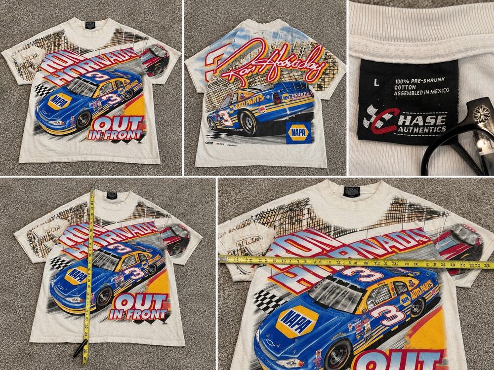Very Rare Vintage NAPA "Out in Front" Dale Earnhardt Chase Authentic NASCAR Tee
